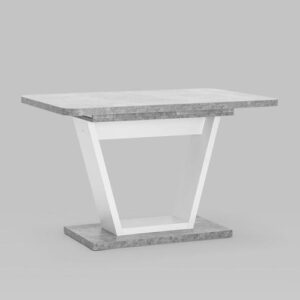 Стол Vector 120-160*80 бетон/белый УТ000021741 Stool Group