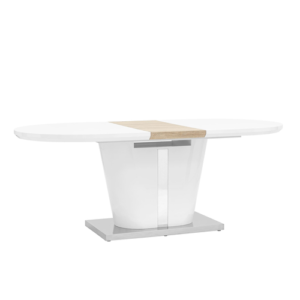 Стол обеденный Мулен раскладной 160-220*90 глянцевый белый УТ000003498 Stool Group