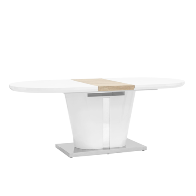 Стол обеденный Мулен раскладной 160-220*90 глянцевый белый УТ000003498 Stool Group