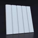 Гипсовая 3D панель Рейка широкая Gesso 3D