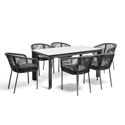 Венето обеденная группа на 6 персон со стульями Марсель