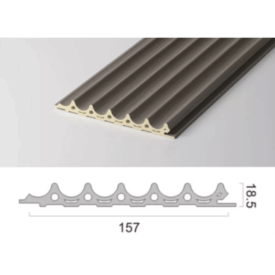 Дуговая панель 157 FLUTED/157х18.5 listru home