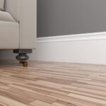 Плинтус белый Ultrawood арт. Base 0005 p (2000 x 219 x 15 мм.)