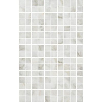 MM6432 Кантата мозаичный белый глянцевый 25x40x0