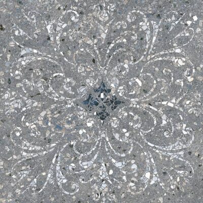 SG632900R Терраццо серый тёмный декорированный обрезной 60x60 керамический гранит Керама Марацци