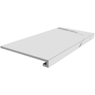SG849990R/GCF Ступень клееная Монте Тиберио белый матовый 33x80x0