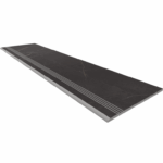 Ступени Ступень NL04 Nolana Black неполированный с насечками 30x120 Steptrade/NL04_NS/30x120x10