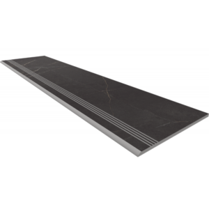 Ступени Ступень NL04 Nolana Black неполированный с насечками 30x120 Steptrade/NL04_NS/30x120x10