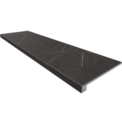 Ступени Комплект NL04 Nolana Black (Ступень 33x120 неполированный прямоугольный бортик без насечек + Подступенок 14
