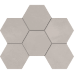 Мозаика GF01 Graffito Light Grey Hexagon неполированная 25x28