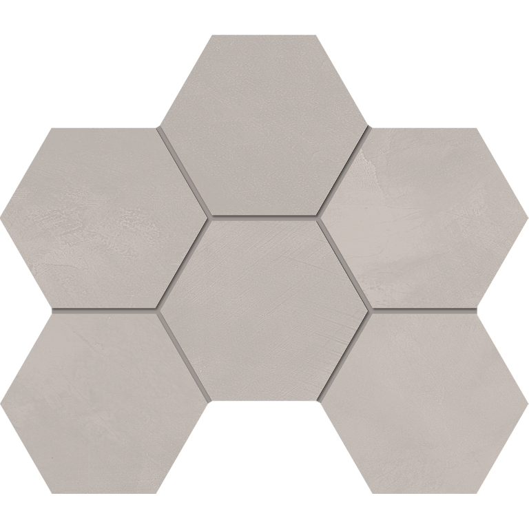 Мозаика GF01 Graffito Light Grey Hexagon неполированная 25x28 Мозаика GF01 Graffito Light Grey Hexagon неполированная 25x28