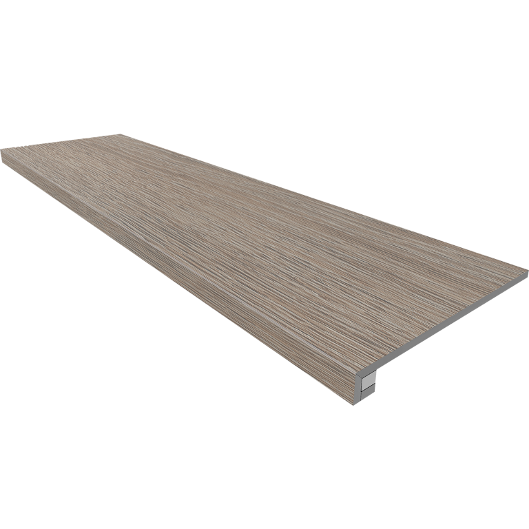 Ступени Комплект KW02 Kraft Wood Light Grey (Ступень 33x120 структурированный прямоугольный бортик без насечек + Подступенок 14 Ступени Комплект KW02 Kraft Wood Light Grey (Ступень 33x120 структурированный прямоугольный бортик без насечек + Подступенок 14