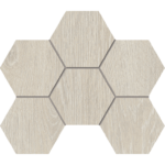 Мозаика KW00 Kraft Wood Nordic Hexagon структурированная 25x28