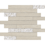 Мозаика KW00/CM00 White/Nordic Muretto структурированная/неполированная 30x35 Mosaic/KW00_NR/CM00_NS/30x35x10/Muretto