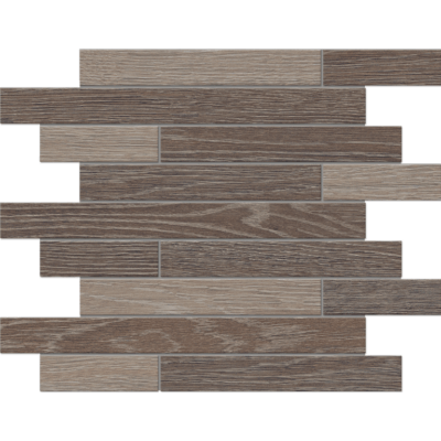 Мозаика KW03/KW02 Wenge/Light Grey Muretto структурированная 30x35 Mosaic/KW02_NR/KW03_NR/30x35x10/Muretto