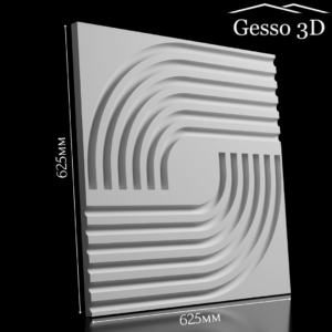 Гипсовая панель Megapolis-4 Gesso 3D