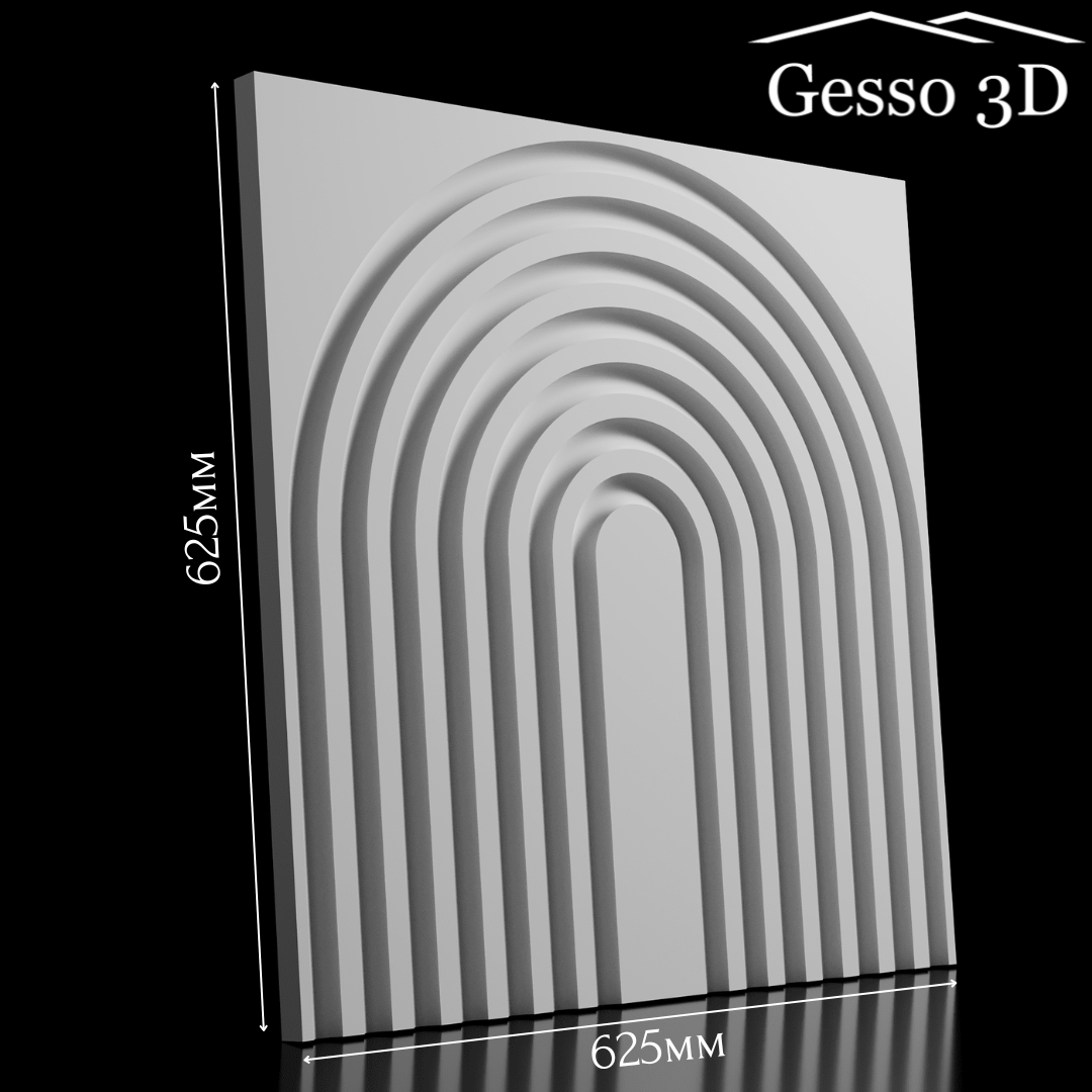 Гипсовая панель Megapolis-5 Gesso 3D Гипсовая панель Megapolis-5 Gesso 3D