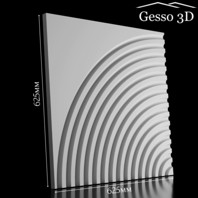 Гипсовая панель Megapolis-3 Gesso 3D
