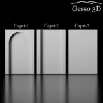 Гипсовая панель Capri-2 Gesso 3D