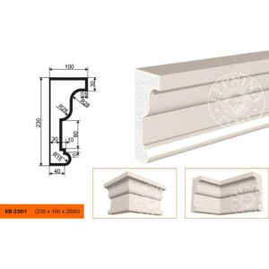 Карниз KB-230/1 230х100х2000
