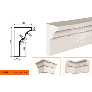 Карниз KB-235/1 235х142х2000