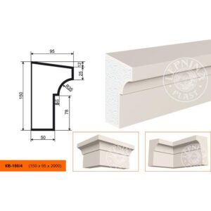 Карниз KB-150/4 150х95х2000