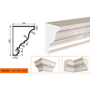 Карниз KB-200/5 200х150х2000