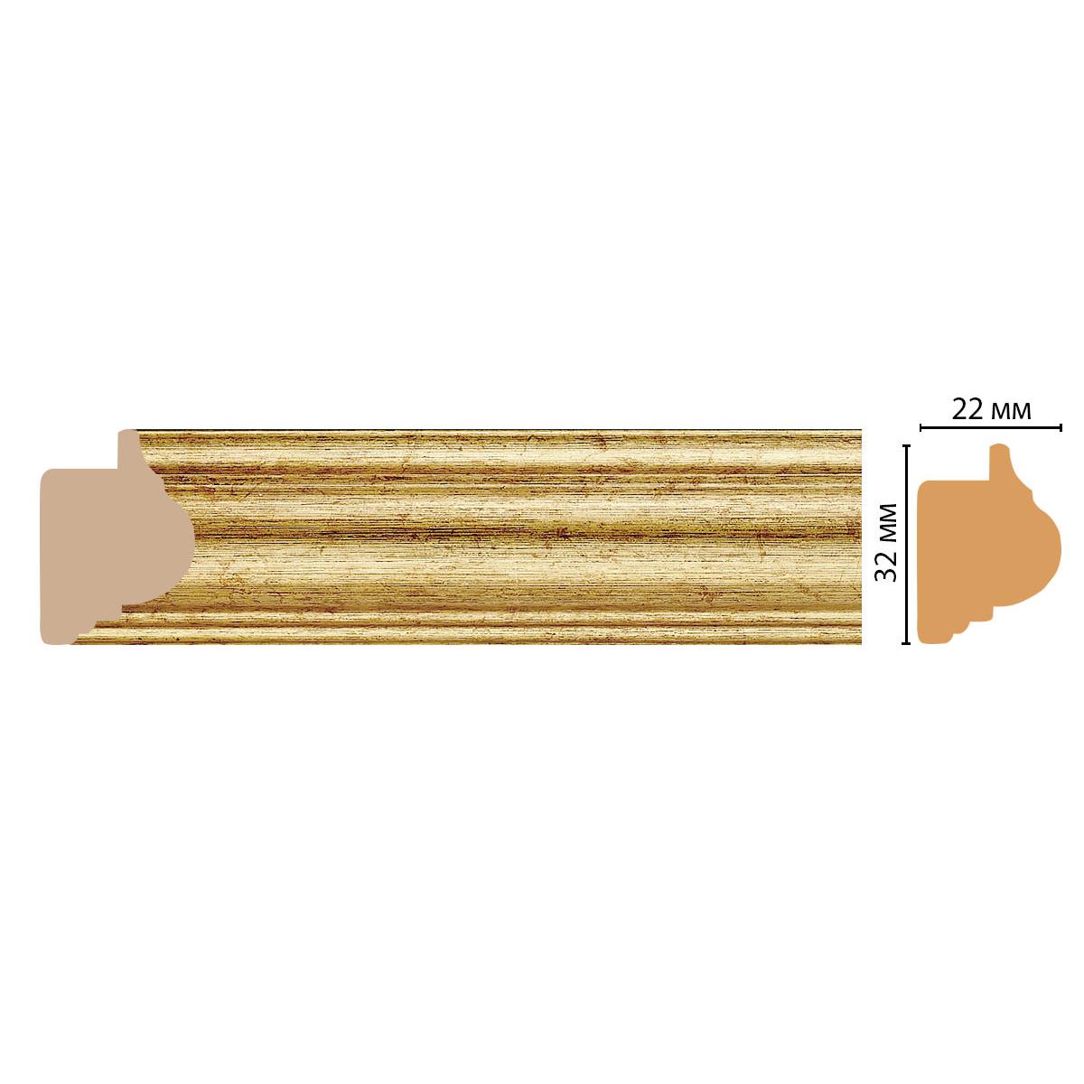 Багет DECOMASTER 651-176S 32*22*2900 мм Багет DECOMASTER 651-176S 32*22*2900 мм