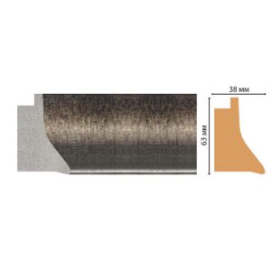 Багет DECOMASTER FM21-2 63*38*2850 мм