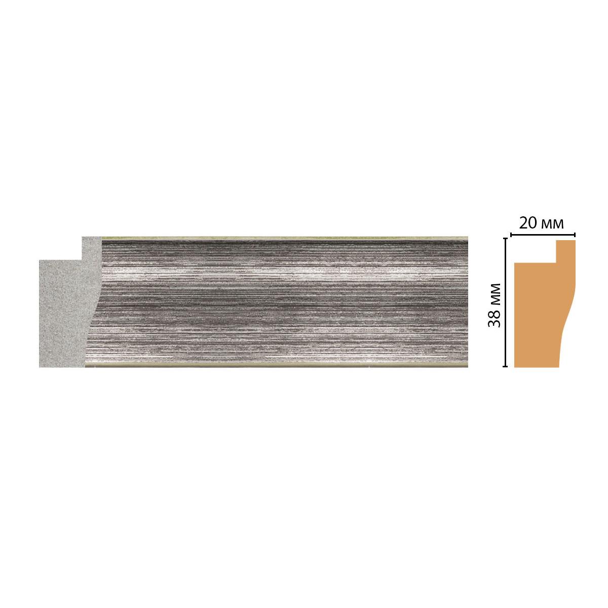 Багет DECOMASTER FM3-1 38*20*2850 мм Багет DECOMASTER FM3-1 38*20*2850 мм