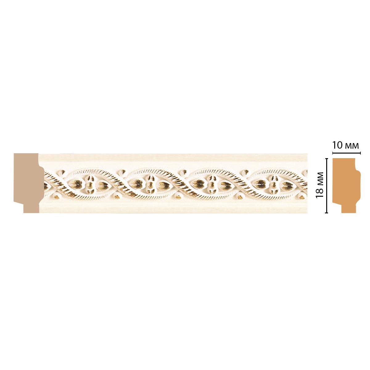 Молдинг DECOMASTER 158-6 ДМ 18*10*2400 мм Молдинг DECOMASTER 158-6 ДМ 18*10*2400 мм