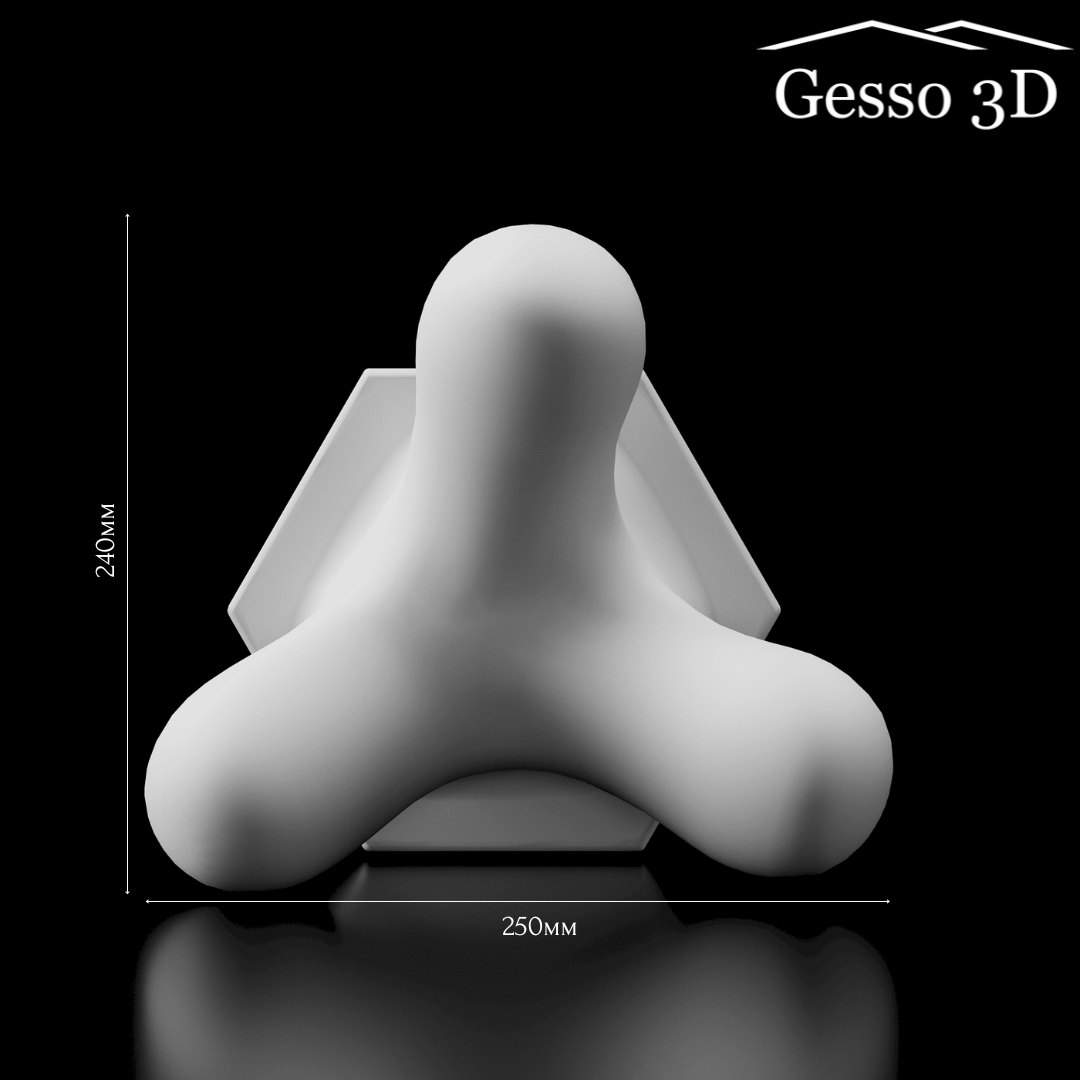 Гипсовая 3D панель Tetrapod Gesso 3D Гипсовая 3D панель Tetrapod Gesso 3D