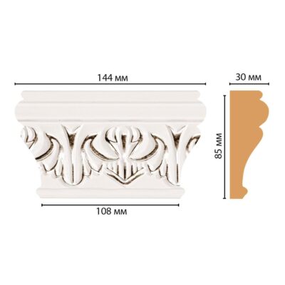 Капитель DECOMASTER D202-60 144*85*30 мм