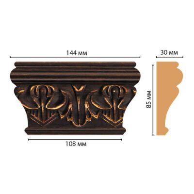 Капитель DECOMASTER D202-966 144*85*30 мм