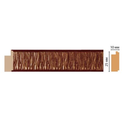 Молдинг DECOMASTER 102-52 25*10*2400 мм