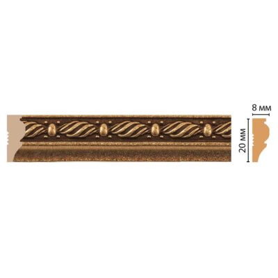 Молдинг DECOMASTER 103-28 20*8*2400 мм