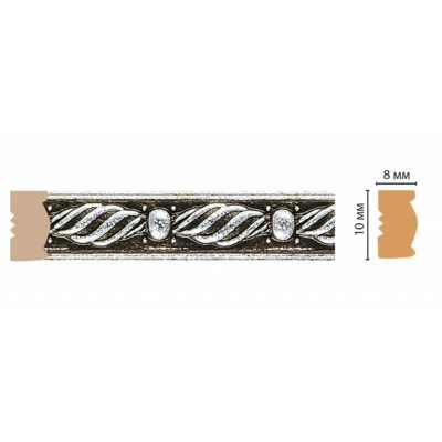 Молдинг DECOMASTER 107-29 10*8*2400 мм