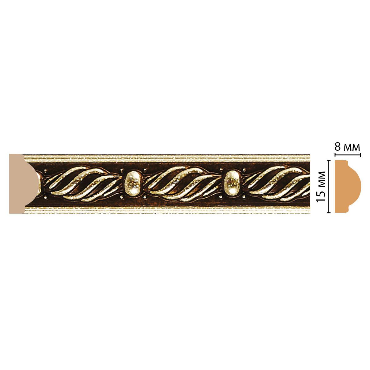 Молдинг DECOMASTER 130-28 ДМ 15*8*2400 мм Молдинг DECOMASTER 130-28 ДМ 15*8*2400 мм
