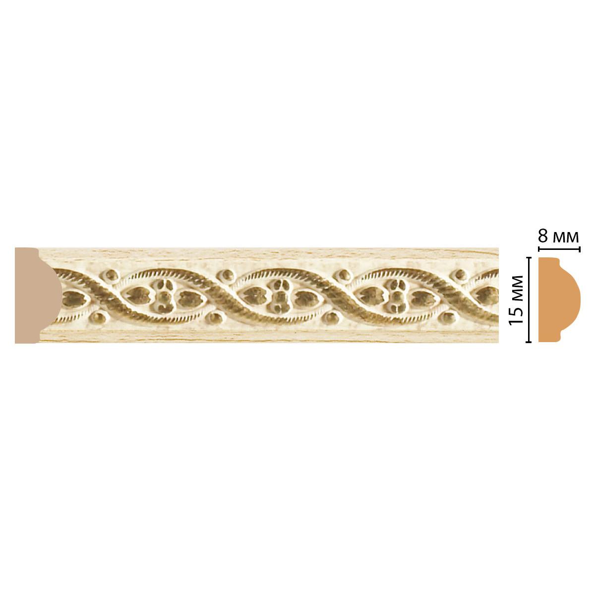 Молдинг DECOMASTER 130-5 ДМ 15*8*2400 мм Молдинг DECOMASTER 130-5 ДМ 15*8*2400 мм