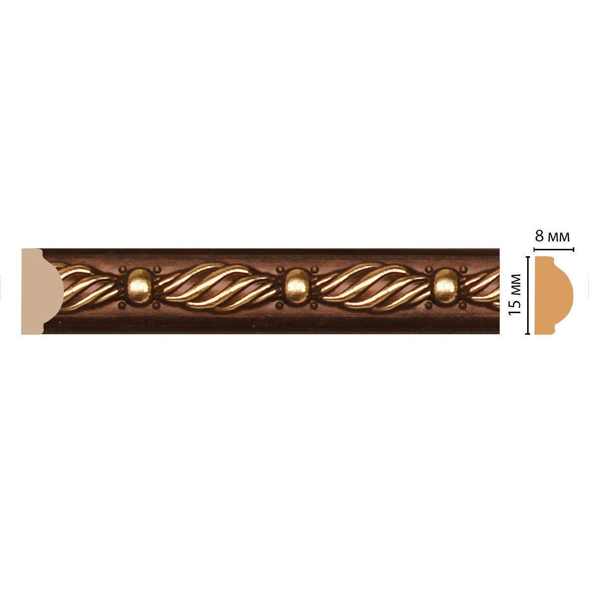 Молдинг DECOMASTER 130-51 ДМ 15*8*2400 мм Молдинг DECOMASTER 130-51 ДМ 15*8*2400 мм
