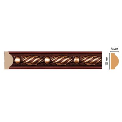 Молдинг DECOMASTER 130-52 ДМ 15*8*2400  мм