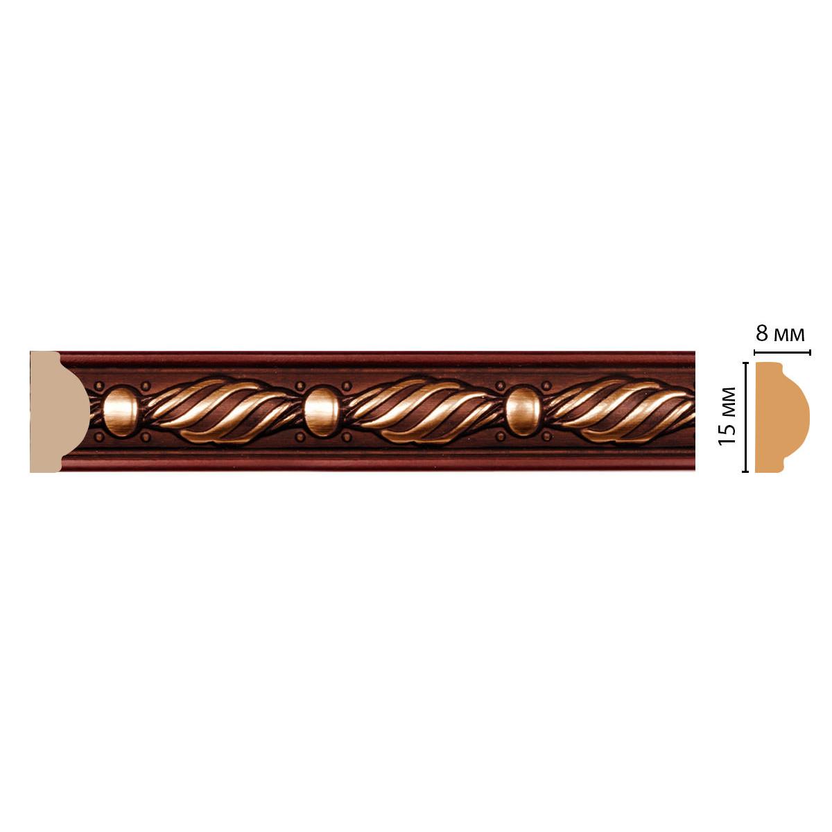 Молдинг DECOMASTER 130-52 ДМ 15*8*2400 мм Молдинг DECOMASTER 130-52 ДМ 15*8*2400 мм