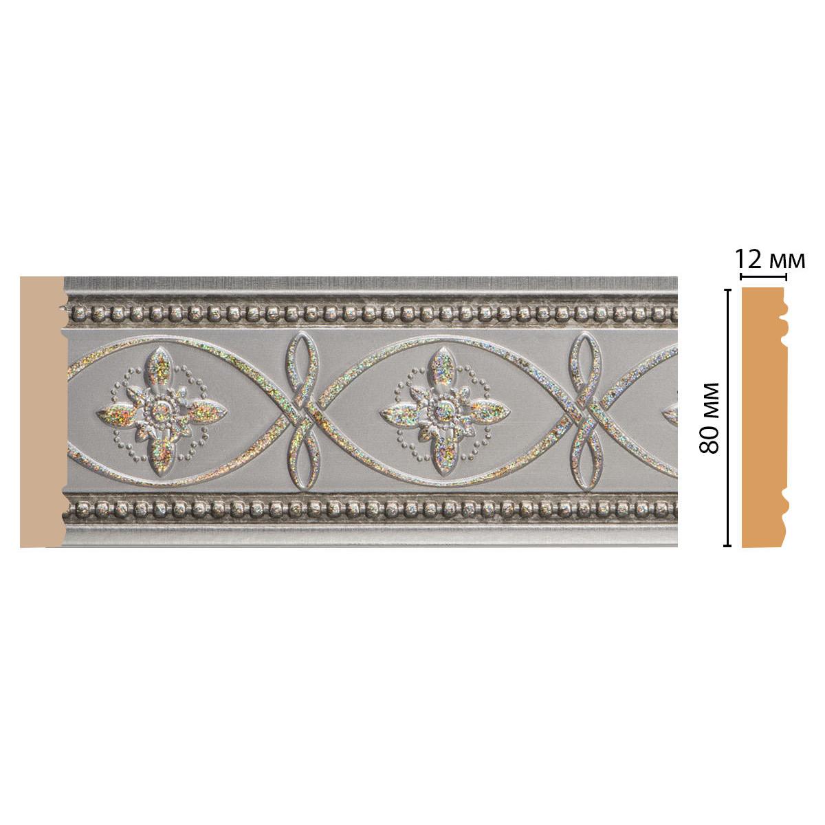 Молдинг DECOMASTER 150-55A ДМСП 80*12*2400 мм Молдинг DECOMASTER 150-55A ДМСП 80*12*2400 мм
