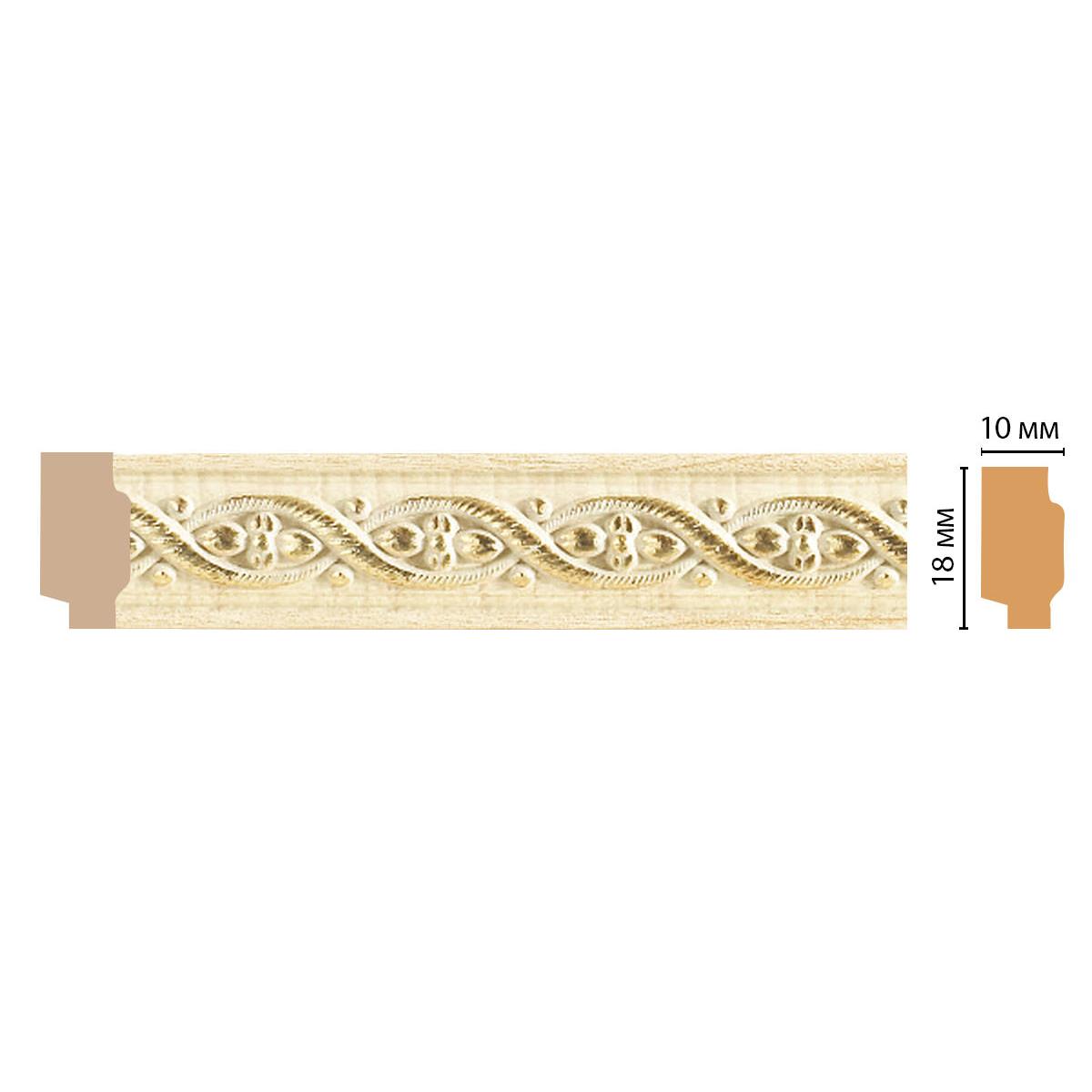Молдинг DECOMASTER 158-5 ДМ 18*10*2400 мм Молдинг DECOMASTER 158-5 ДМ 18*10*2400 мм