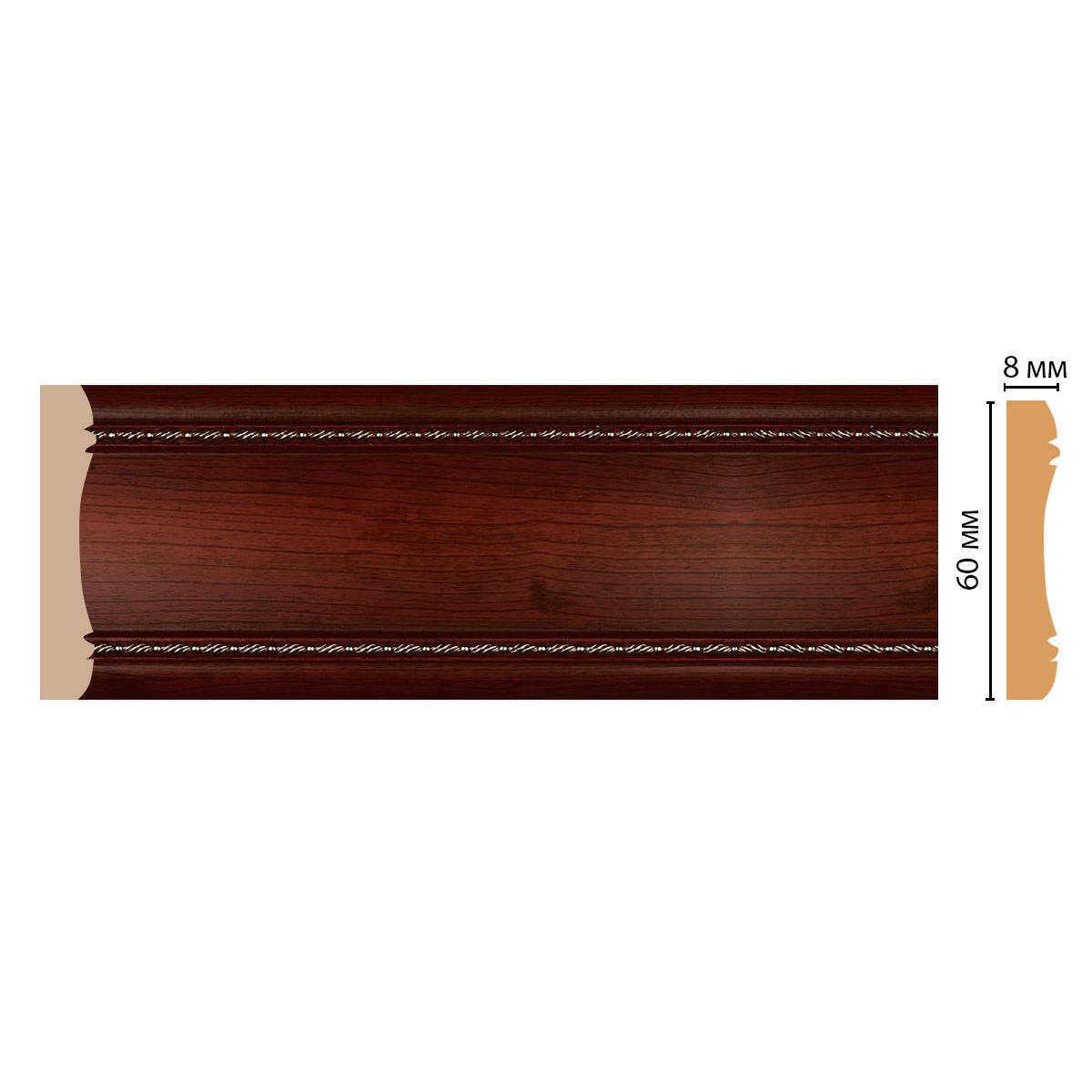Молдинг DECOMASTER 185-52 60*8*2400 мм Молдинг DECOMASTER 185-52 60*8*2400 мм