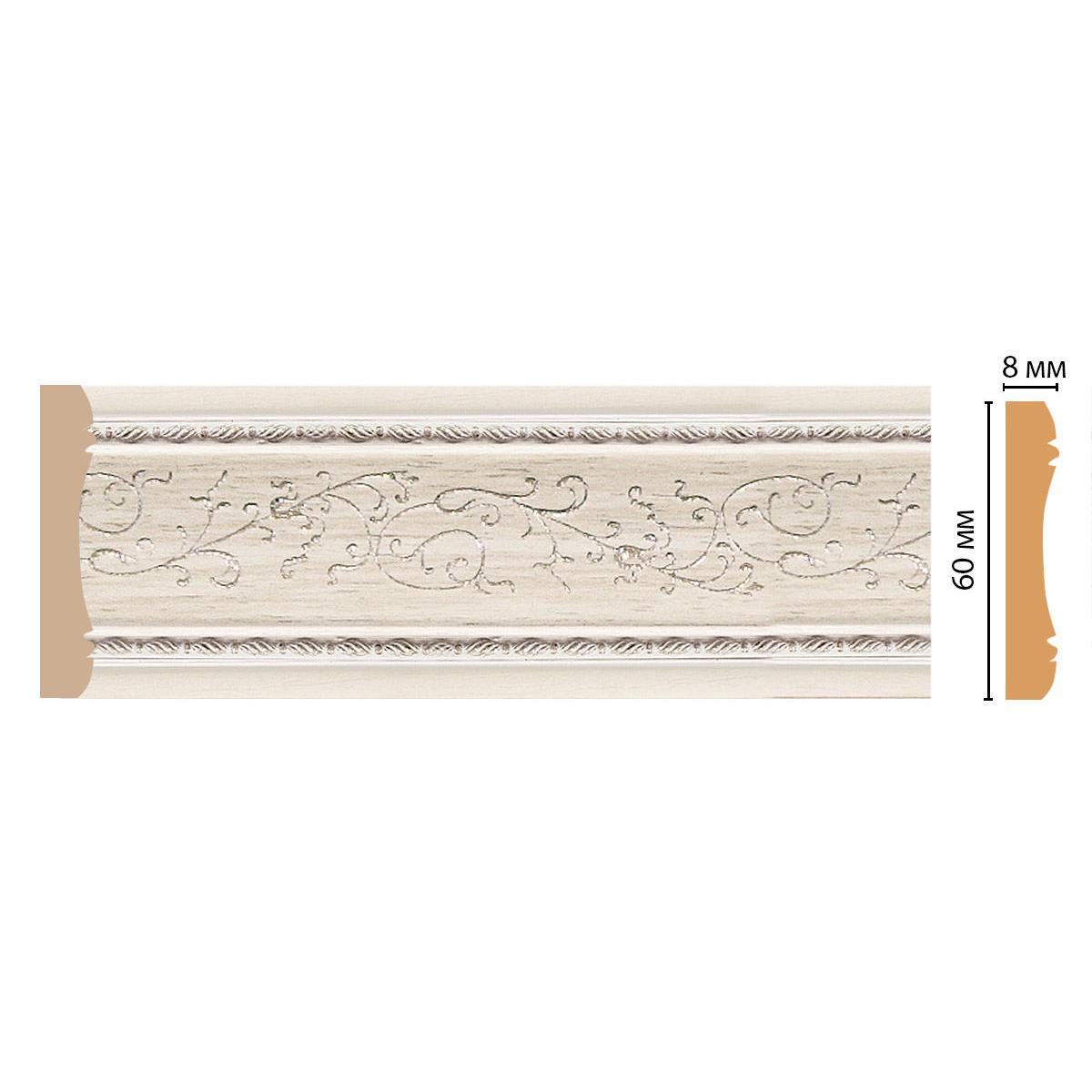 Молдинг DECOMASTER 186-14 60*8*2400 мм Молдинг DECOMASTER 186-14 60*8*2400 мм