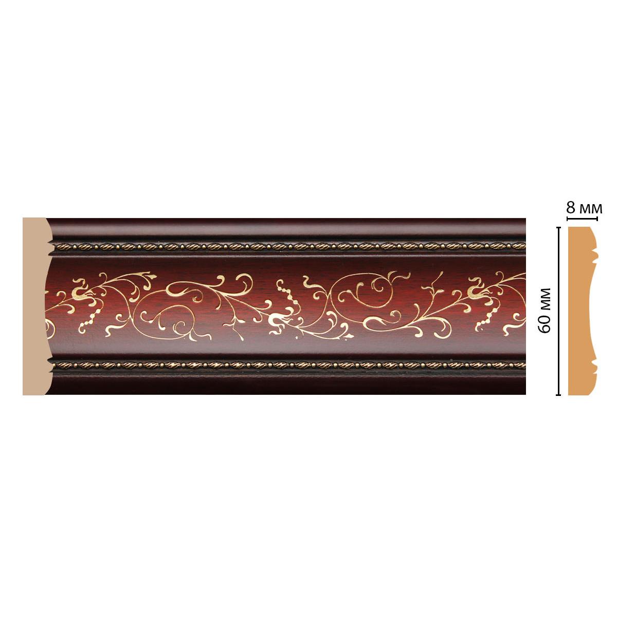 Молдинг DECOMASTER 186-52 60*8*2400 мм Молдинг DECOMASTER 186-52 60*8*2400 мм