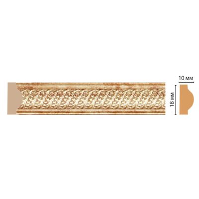 Молдинг с рисунком DECOMASTER 160A-894 ДМ 18*10*2400  мм