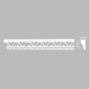 Молдинг с рисунком DECOMASTER 98031F гибкий 34*20*2400 мм