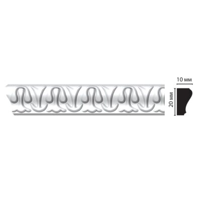 Молдинг с рисунком DECOMASTER D103BДМ 20*10*2000 мм
